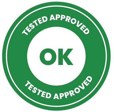 CVANU 2 cm 1000pcs Tested Approved OK Mini Sticker in Round Shape_cv6 Self Adhesive Sticker(Pack of 1000)