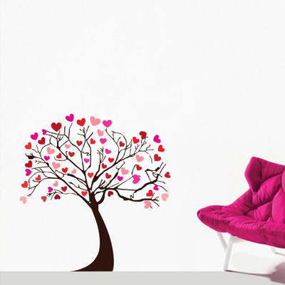 Epithet Studio 89 cm Creatick Studio Love Birds On Abranch Wall Sticker Self Adhesive Sticker(Pack of 1)