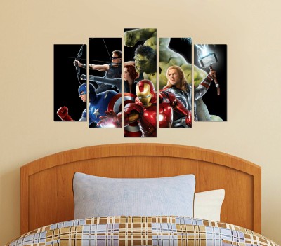 Art Kafe 51 cm Avenger Stars Pieces Wall Sticker Self Adhesive Sticker(Pack of 1)