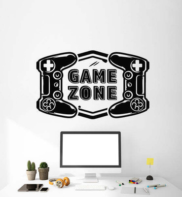 SnappyVinyl 27 cm Game Zone Self Adhesive Sticker(Pack of 1)