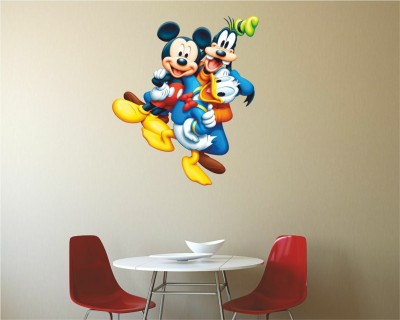 Jagvii 30 cm Cartoon Minnie Mouse Vinyl Wall Sticker Self Adhesive Sticker(Pack of 1)