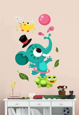 HAPPYSTICKY 70 cm Kids Removable Sticker(Pack of 1)
