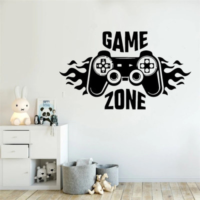 SnappyVinyl 47 cm Game Zone Self Adhesive Sticker(Pack of 1)