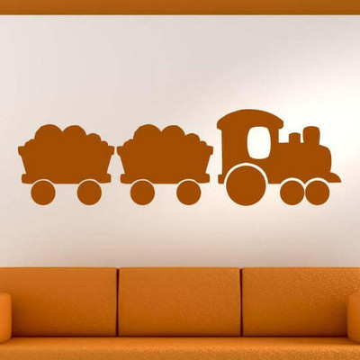 Xskin 59 cm Kids Steam Engine Train Self Adhesive Sticker(Pack of 1)
