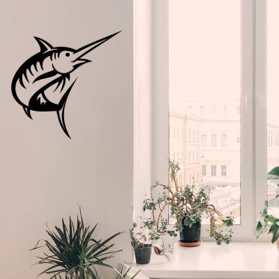 Xskin 29 cm Marlin Fish Wall Decals, Easy to Apply and Remove Self Adhesive Sticker(Pack of 1)