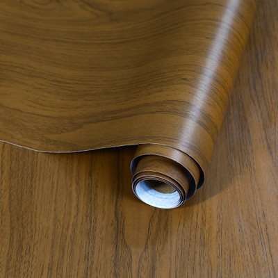 AmazingKarts Vinyl Nature Brown Wallpaper(L x W: 304.8 cm x 45.72 cm)
