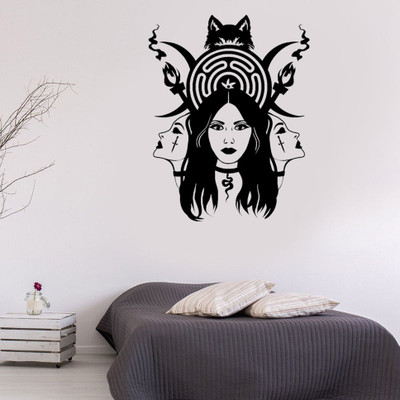 Xskin 72 cm Witchcraft Sticker Hecate Goddess of Magic, wall sticker Self Adhesive Sticker(Pack of 1)