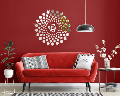 EJAart 60 cm Mandala Khanda Self Adhesive Sticker(Pack of 1)