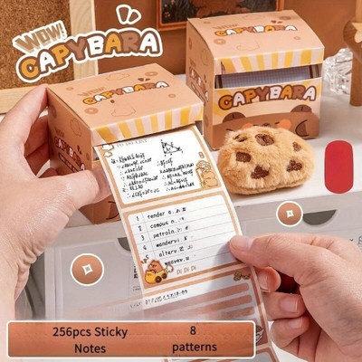 CPM 2.5 inch Kawaii Sticky Notes 256 Pieces, Self-Adhesive Notes for Study, Writing, Planning Self Adhesive Sticker(Pack of 1)