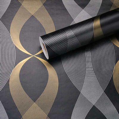 FOKRIM 300 cm ST- Black Royals Liner 45x300cm Self Adhesive Sticker(Pack of 1)