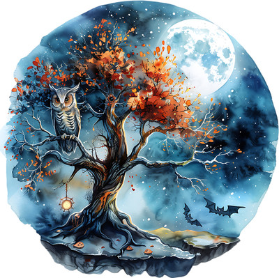 SoFFXia 18 inch Trendy Design Tree Wall Sticker For Living Room, Home Decorative, Hall ED_1483 Self Adhesive Sticker(Pack of 1)