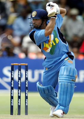 Dumdic 30 cm Master Sachin Tendulkar Cover Drive A4 Strong Self Adhesive Sticker(Pack of 1)