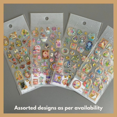 Skstore 12 cm Stationery-Obsessed Ready-to-ship Bundle Removable Sticker(Pack of 4)