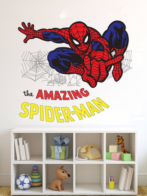 Tuffuk 60 cm Spider Man Self Adhesive Sticker(Pack of 1)