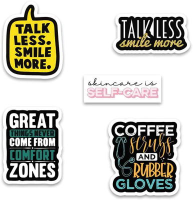 Houseofjerseys 2.5 inch Sticky Monkey Reusable Sticker(Pack of 5)