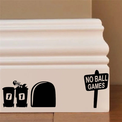SnappyVinyl 30 cm Mouse No Ball Game Self Adhesive Sticker(Pack of 1)