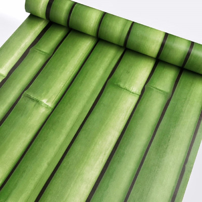 Flipkart SmartBuy 200 cm Green bamboo tree Wallpaper(200CM X45CM) Self Adhesive Sticker(Pack of 1)