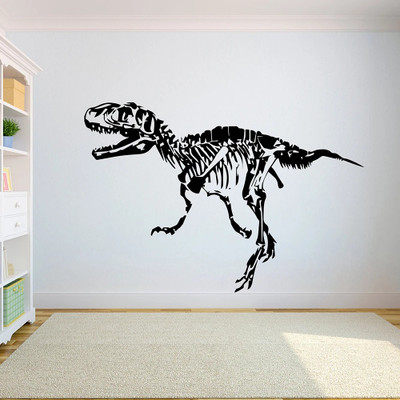 SnappyVinyl 43 cm Dinosaur T-Rex Self Adhesive Sticker(Pack of 1)
