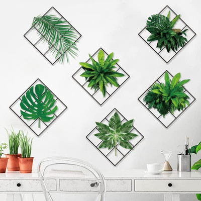 SmartWindow 60 cm Leaves Design Vinyl Self Adhesive Home Décor Wall Sticker (60 CM X 90 CM) Self Adhesive Sticker(Pack of 1)