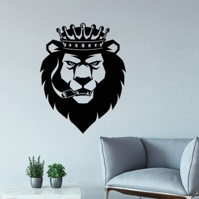 SnappyVinyl 27 cm Lion King Wall Sticker PVC Vinyl Self Adhesive Sticker(Pack of 1)