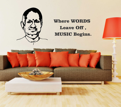 Hanu 100 inch Music Begins | Non-Reusable Sticker Self Adhesive Sticker(Pack of 1)