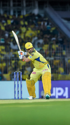 swaroopa 16.5 inch Thala Dhoni A3 size non tearable sticker Self Adhesive Sticker(Pack of 1)