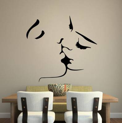 Vijaya enterprises 19 cm Kiss Me Magnetic Sticker (Pack of 1) Self Adhesive Sticker(Pack of 1)