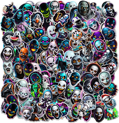 SoFFXia 5.5 cm Ghost_Stickers for Water Bottles, Laptop, Computer, Phone for Teens Adults Non-Reusable Sticker(Pack of 240)