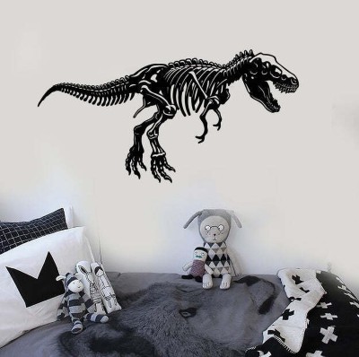 SnappyVinyl 33 cm Dinosaur Skeleton Kids Self Adhesive Sticker(Pack of 1)