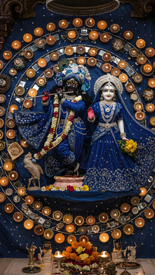 swaroopa 16.5 inch shri krishna sticker Self Adhesive Sticker(Pack of 1)