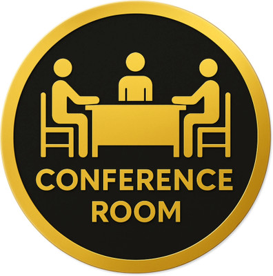 SMEEPS 15.24 cm CONFERENCE ROOM STICKERS Self Adhesive Sticker(Pack of 1)