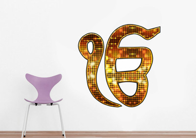 Art Kafe 58 cm Ek Onkar Symbol Sticker Self Adhesive Sticker(Pack of 1)