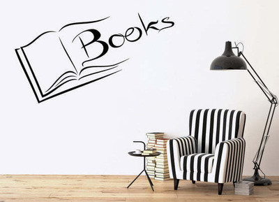 SnappyVinyl 27 cm Reading Room Library Science Self Adhesive Sticker(Pack of 1)