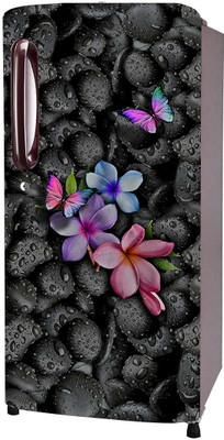 SDPRINTINGHUB 49 inch Fridge Single Door Wallpaper Sticker Wrap For Refrigerator (Size 24x60 inch) Self Adhesive Sticker(Pack of 1)