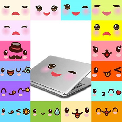 SmartWindow 30 cm Very Cute Face Expression Self Adheisve Vinyl Wallsticker (30 CM x 60 CM) Self Adhesive Sticker(Pack of 1)