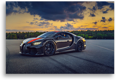 ModernDecor 30.48 cm Super Luxury Sports Cars Poster For Showroom Wall Decor (Size12x18 Inch)D8 Removable Sticker(Pack of 1)