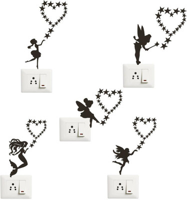 K2A Studio 12 cm Switch Board Switch Panel Stickers for Decoration-PCSW128 Self Adhesive Sticker(Pack of 1)