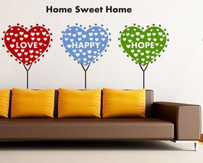 Wallzone 140 cm Colorfull Tree Removable Sticker(Pack of 1)