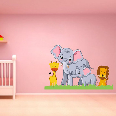 VCREATE DECOR 58 cm Elephant Wall Sticker & Decal Self Adhesive Sticker(Pack of 1)