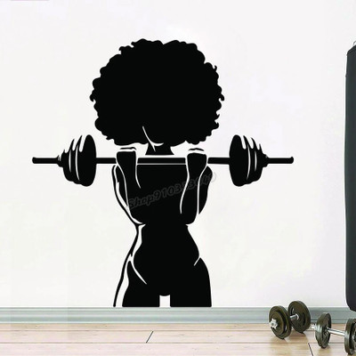 Xskin 42 cm Gym Wall, Wall Stickers Home Decor Waterproof Wall Decals Self Adhesive Sticker(Pack of 1)