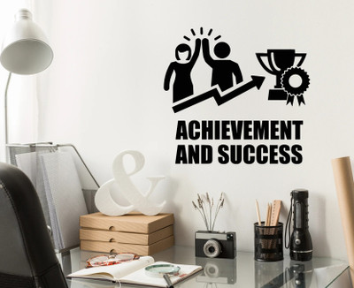 Xskin 60 cm Teamwork Acheivement and Success wall , Self Adhesive Sticker(Pack of 1)