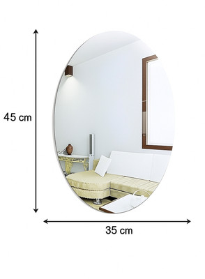 SNMART 45 inch 45cmx35cm Double Side Adhesive Mirror Sticker Double-sided Sticker(Pack of 1)