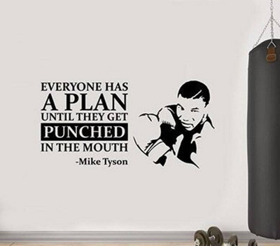 SnappyVinyl 75 cm Everyone Has A Plan Self Adhesive Sticker(Pack of 1)