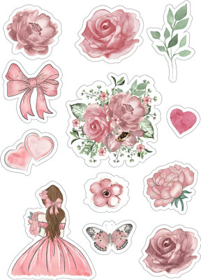 MINISCREATIONS 10 inch 18 Non-Reusable Sticker(Pack of 4)