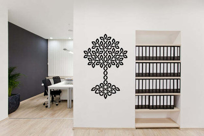 Xskin 48 cm Celtic Tree Of Life Ornament Self Adhesive Sticker(Pack of 1)