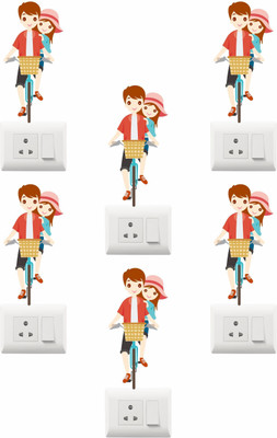 SR ENTERPRISE 21 cm Swicth Board Stickers Size -15cm x 7cm Self Adhesive Sticker(Pack of 1)