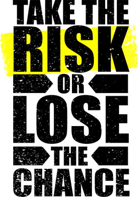 Dumdic 30 cm Risk OR Lose A4 Strong Self Adhesive Sticker(Pack of 1)
