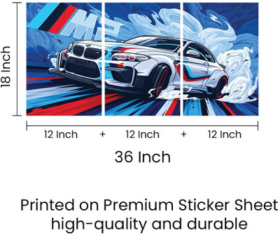 Flexora 18 inch CARM2 Self Adhesive Sticker(Pack of 3)