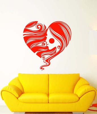 Xskin 27 cm Heart Symbol Romantic Self Adhesive Sticker(Pack of 1)