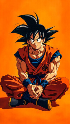 swaroopa 16.5 inch Dragon ball Z sticker Self Adhesive Sticker(Pack of 1)